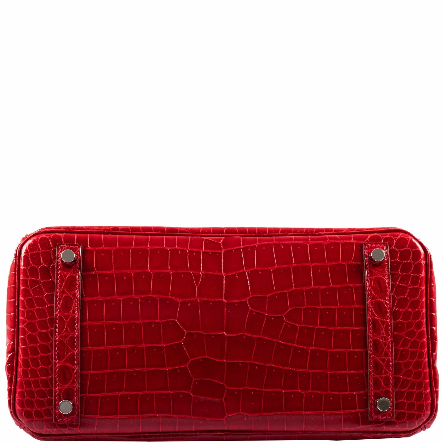 Hermès Birkin 30 Braise Porosus Crocodile Palladium Hardware