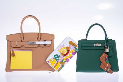 Hermès Birkin 30 Colormatic Chai, Lime, Blue Brume, Cassis Swift Leather Palladium Hardware