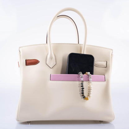 Hermès Birkin 30 Colormatic Nata, Chai and Cuivre Swift Palladium Hardware
