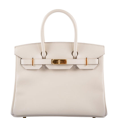 Hermès Birkin 30 Craie Epsom with Gold Hardware