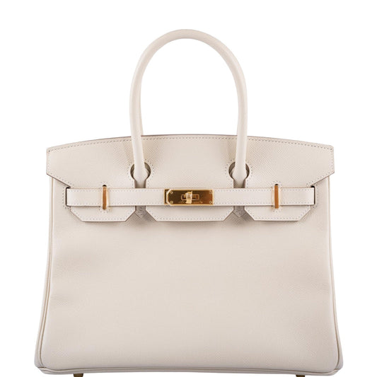 Hermès Birkin 30 Craie Epsom with Gold Hardware