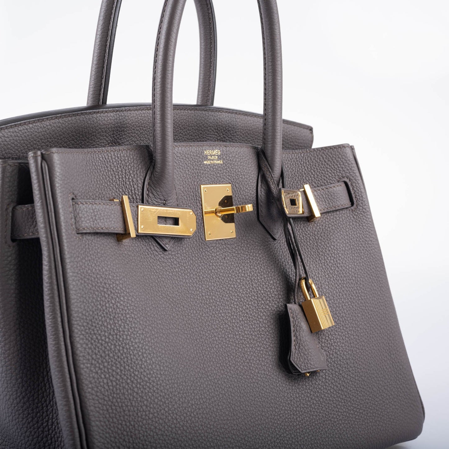 Hermès Birkin 30 Etain Togo with Gold Hardware