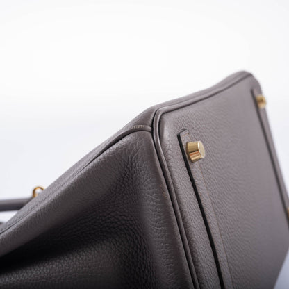 Hermès Birkin 30 Etain Togo with Gold Hardware
