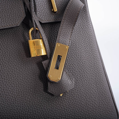Hermès Birkin 30 Etain Togo with Gold Hardware