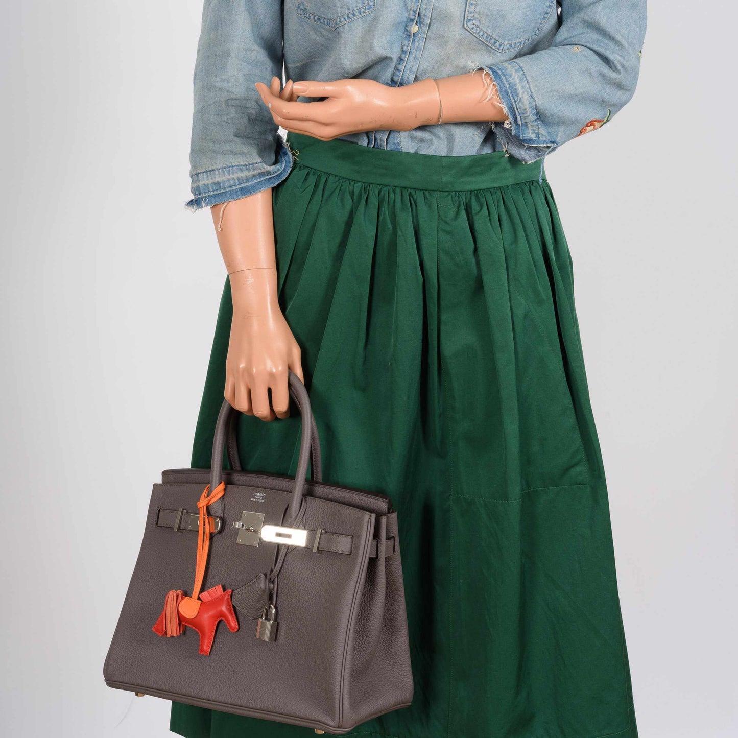 Hermès Birkin 30 Etaine Togo Palladium Hardware