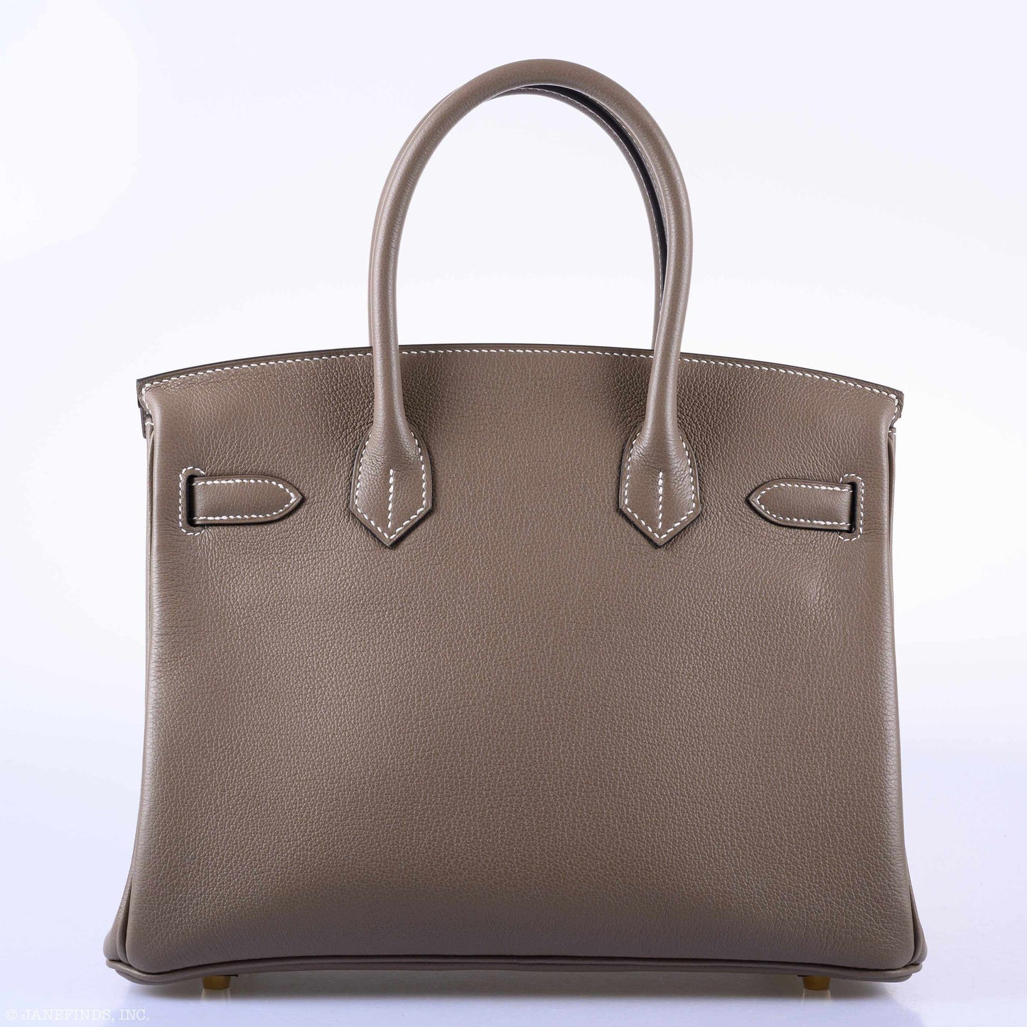 Hermès Birkin 30 Etoupe Taurillon Novillo Gold Hardware - 2019, D
