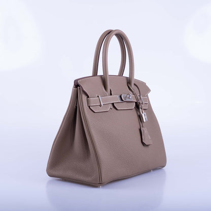 Hermès Birkin 30 Etoupe Togo Palladium Hardware