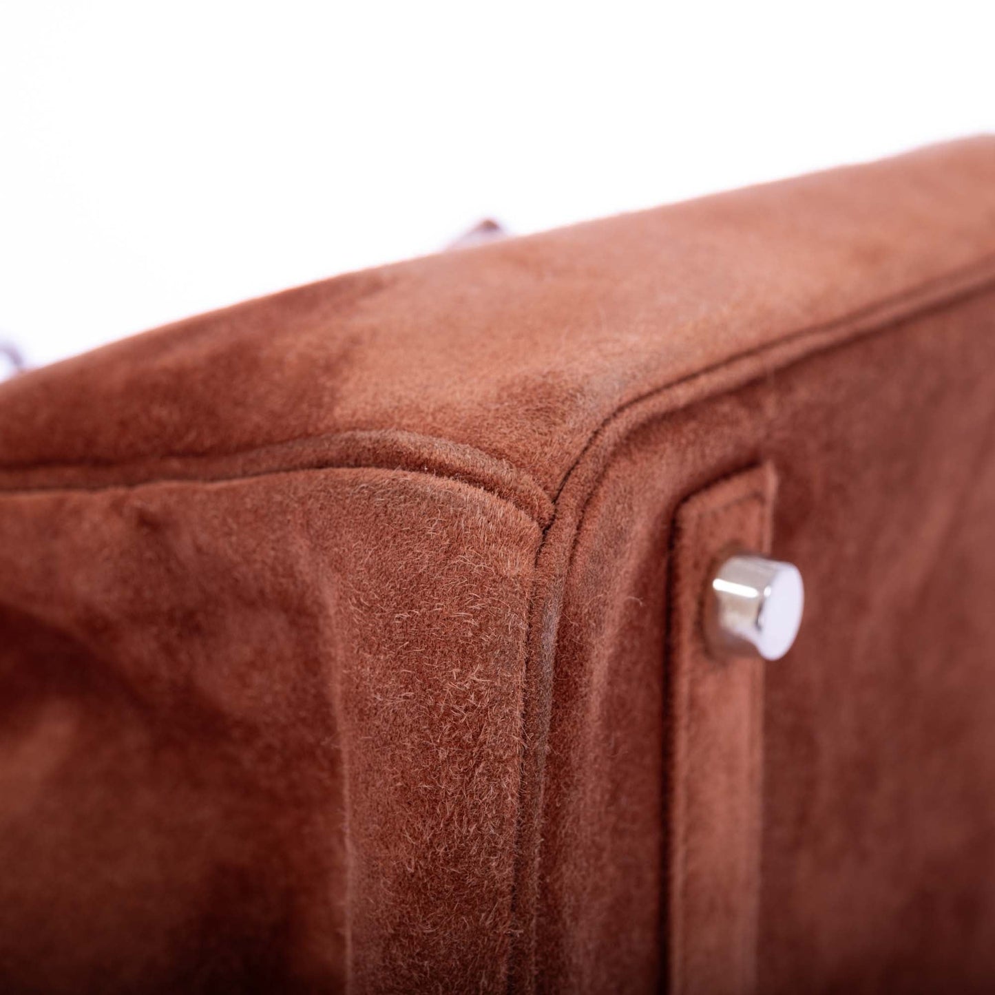Hermès Birkin 30 Fauve Doblis Suede Palladium Hardware