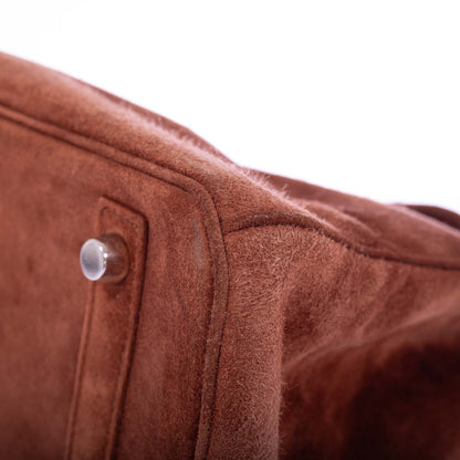 Hermès Birkin 30 Fauve Doblis Suede Palladium Hardware
