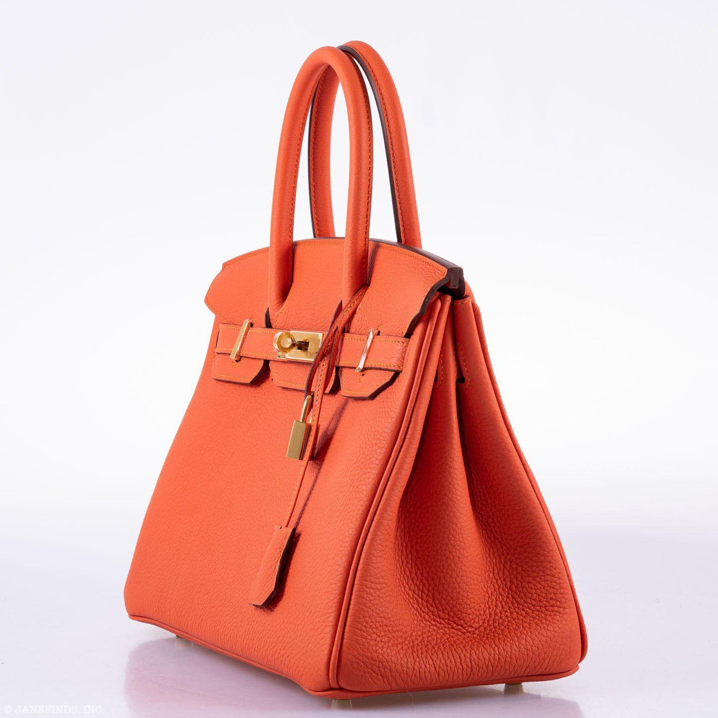 Hermès Birkin 30 Feu Togo Gold Hardware - 2020, Y