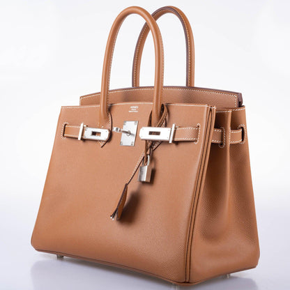 Hermès Birkin 30 Gold Epsom with Palladium Hardware