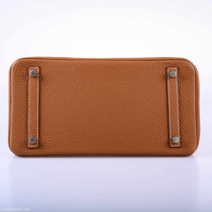 Hermès Birkin 30 Gold Togo Palladium Hardware - 2019, D