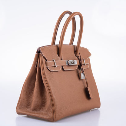 Hermès Birkin 30 Gold Togo Palladium Hardware