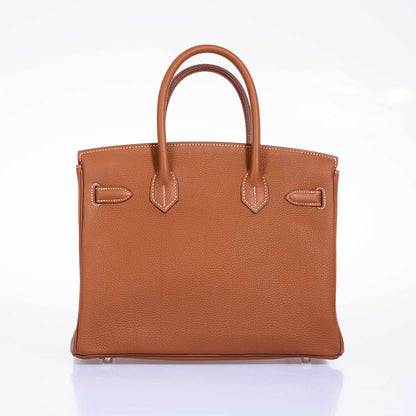 Hermès Birkin 30 Gold Togo Palladium Hardware