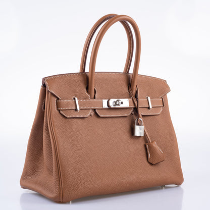 Hermès Birkin 30 Gold Togo Palladium Hardware