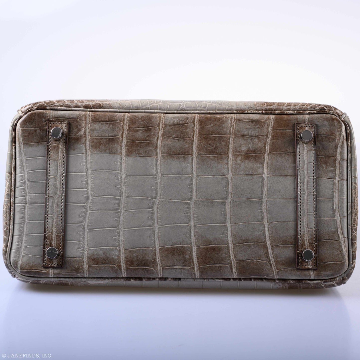 Hermès Birkin 30 Gris Cendre Himalaya Niloticus Crocodile Palladium Hardware