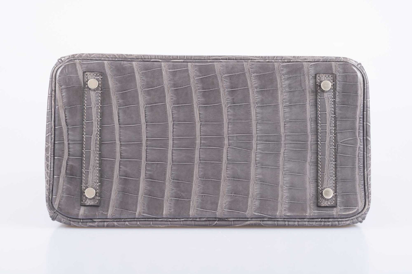 Hermès Birkin 30 Gris Paris Matte Alligator with Palladium Hardware