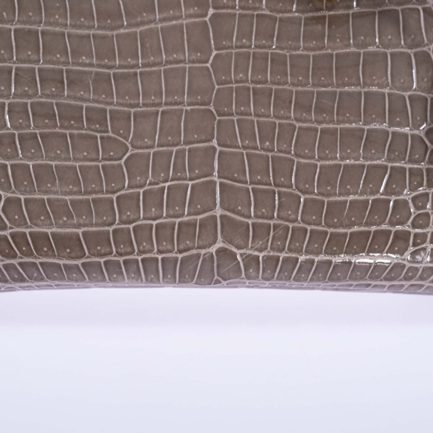 Hermès Birkin 30 Gris Tourterelle Porosus Crocodile Gold Hardware