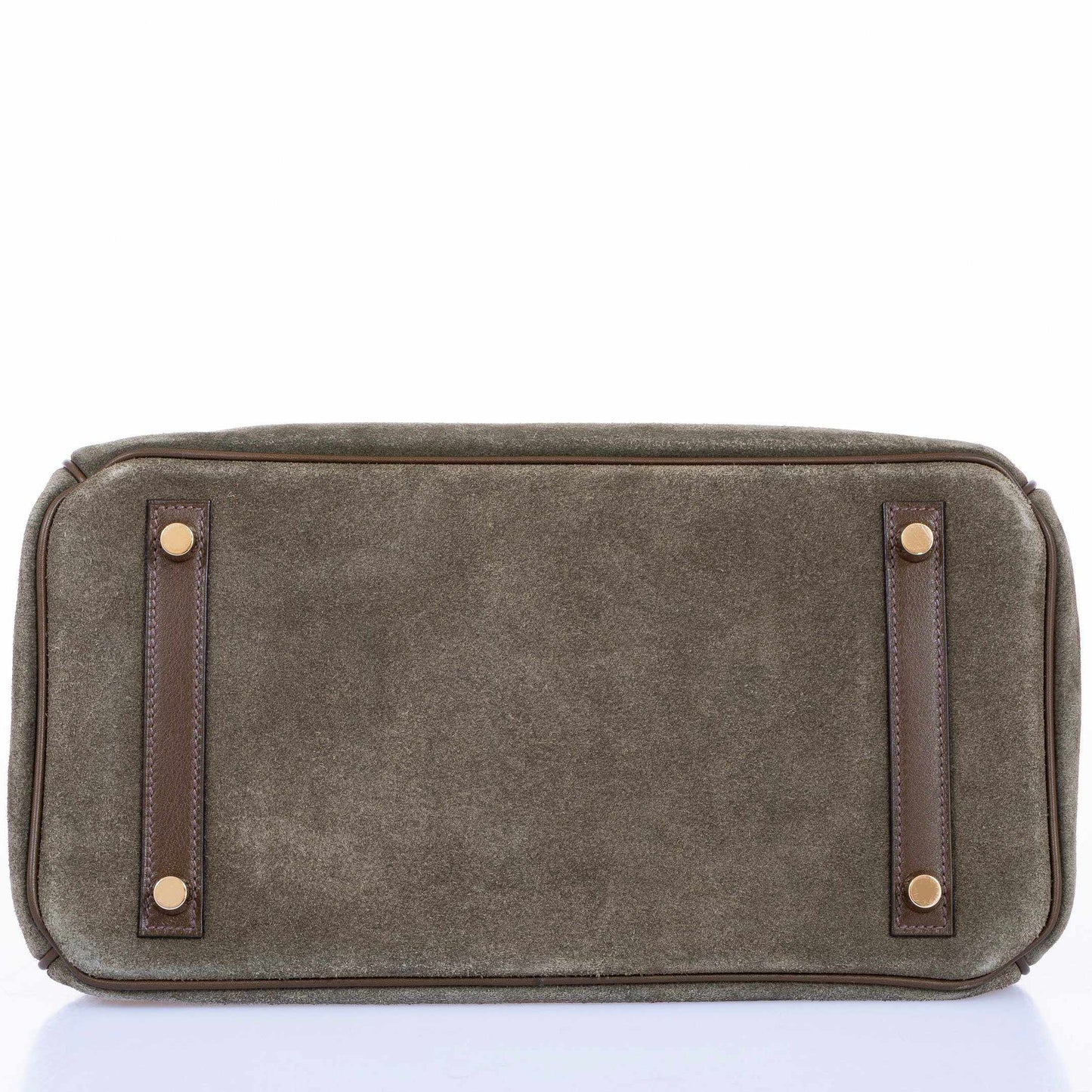 Hermès Birkin 30 Grizzly Vert de Gris Suede & Veau Swift Permabrass Hardware - Special Edition