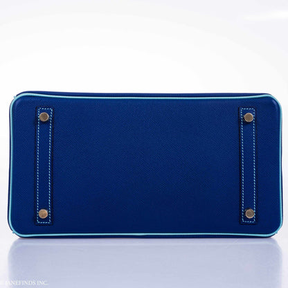 Hermès Birkin 30 HSS Blue Electric & Blue Atoll Epsom Gold Hardware