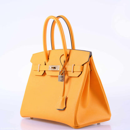 Hermès Birkin 30 HSS Jaune d'Or & Gris Mouette Epsom Palladium Hardware - 2019