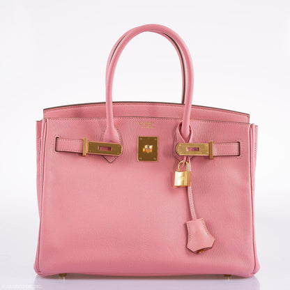 Hermès Birkin 30 HSS Rose Confetti Chevre Gold Hardware - 2015, T