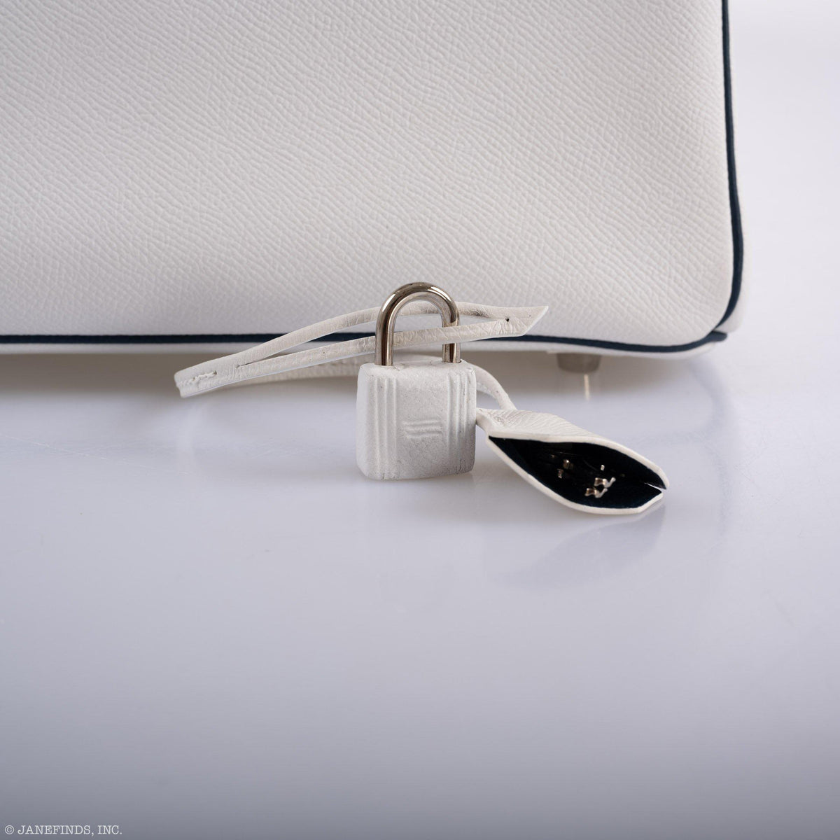 Hermès Birkin 30 HSS White & Blue Marine Epsom leather Palladium Hardware - 2011, O Square