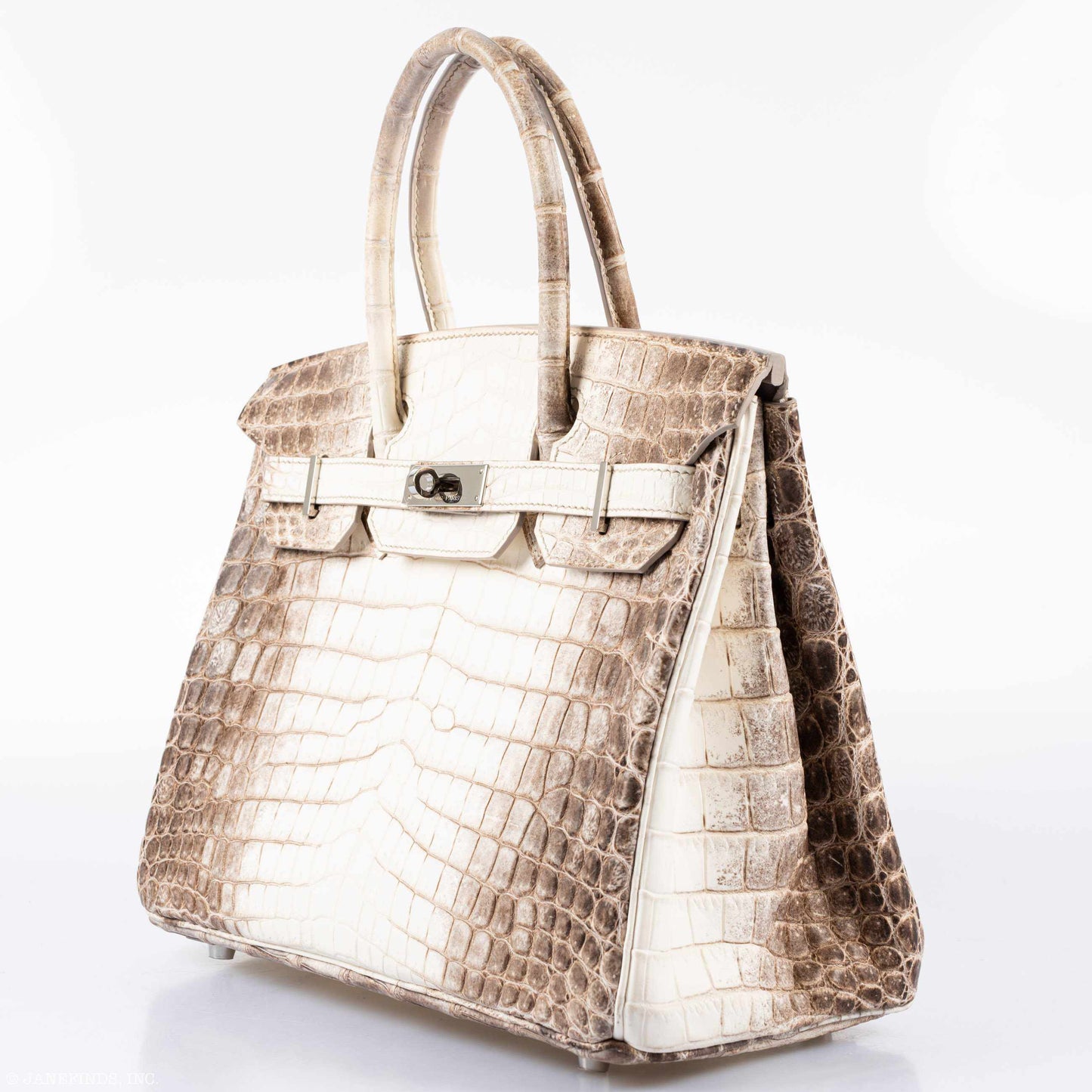 Hermès Birkin 30 Matte Himalaya Niloticus Crocodile Palladium Hardware - 2011