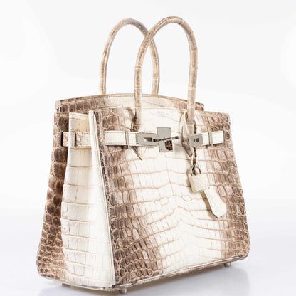 Hermès Birkin 30 Matte Himalaya Niloticus Crocodile Palladium Hardware - 2011