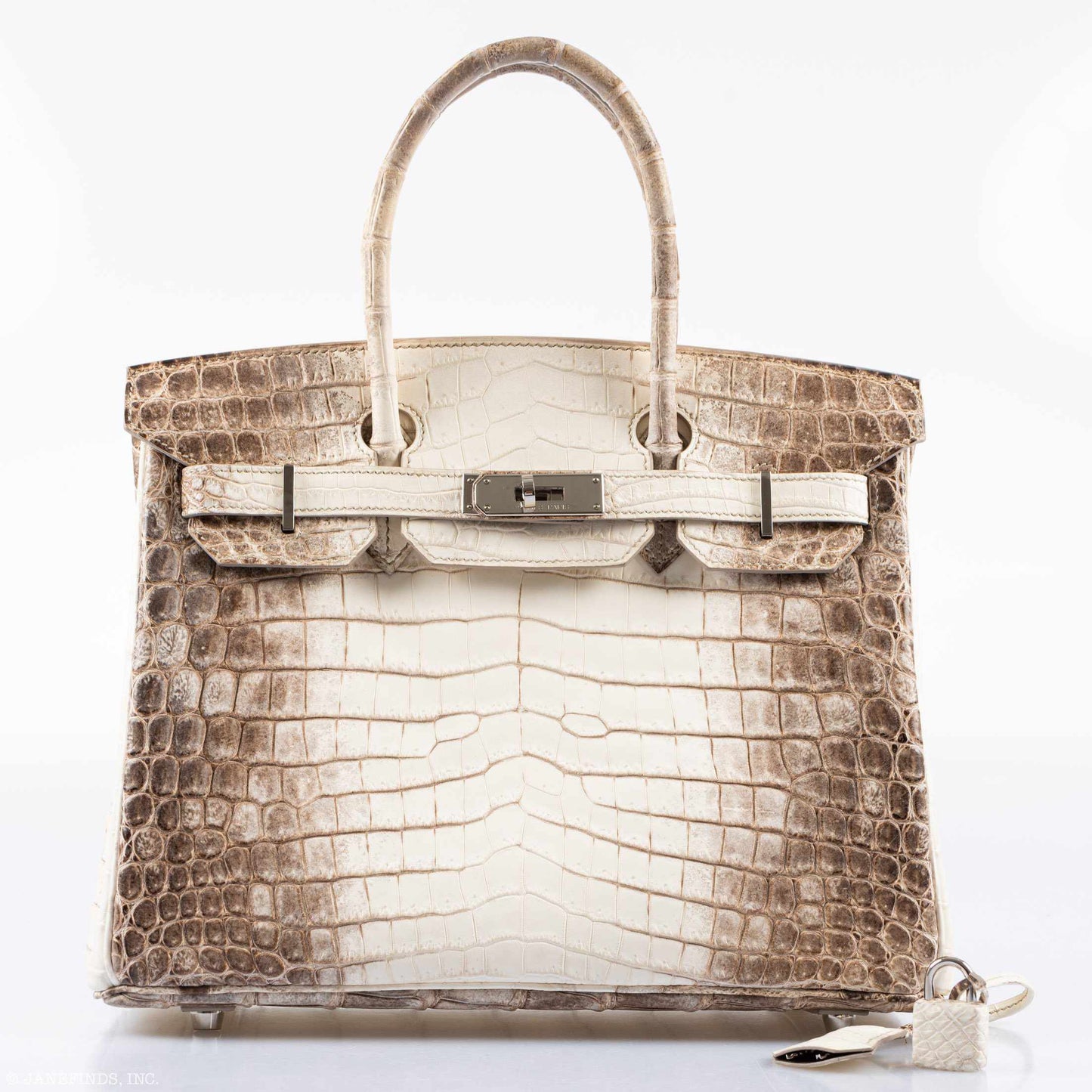 Hermès Birkin 30 Matte Himalaya Niloticus Crocodile Palladium Hardware - 2011