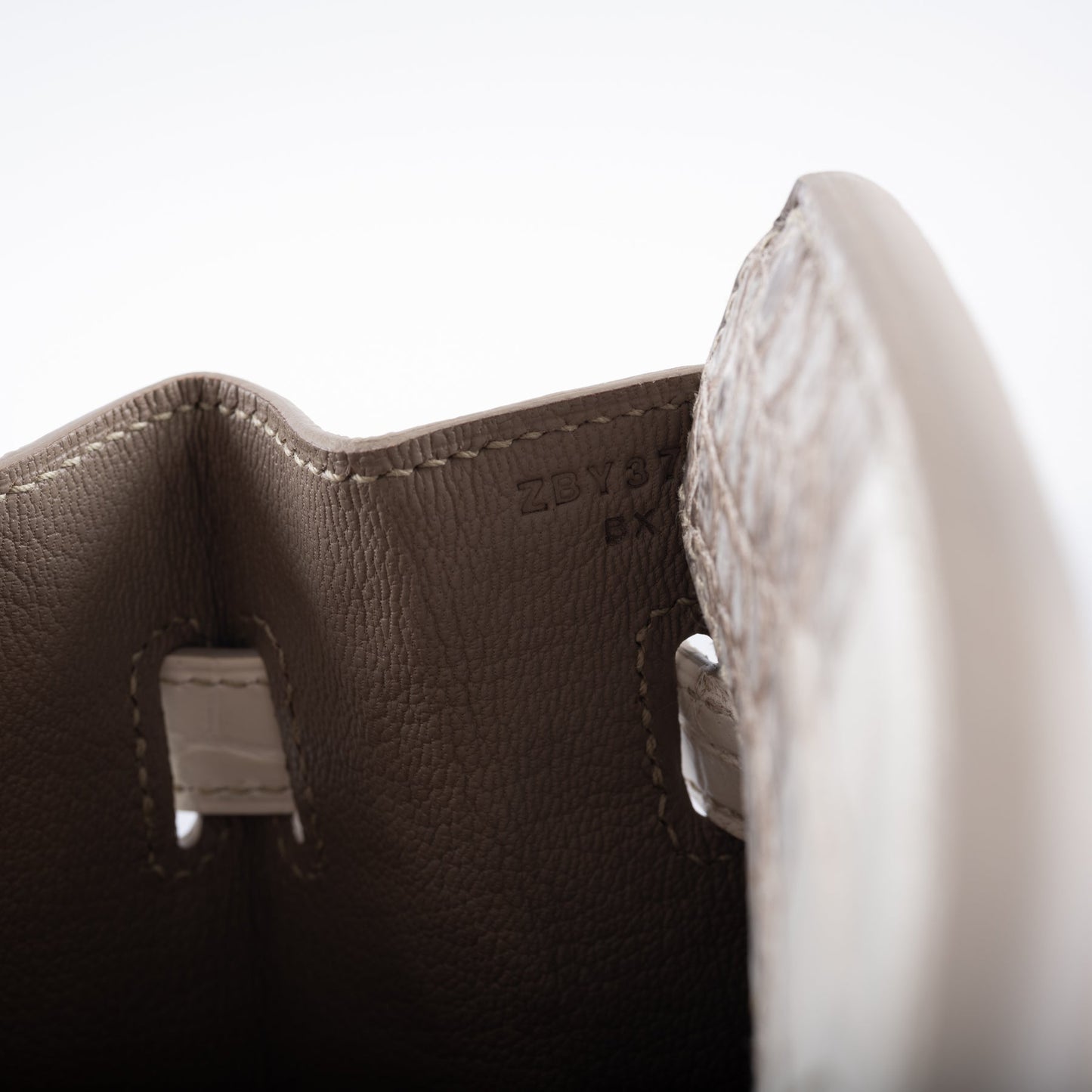 Hermès Birkin 30 Matte Himalayan Niloticus Crocodile Palladium Hardware