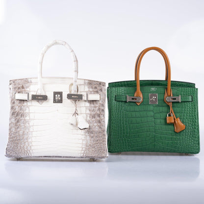 Hermès Birkin 30 Matte Himalayan Niloticus Crocodile Palladium Hardware