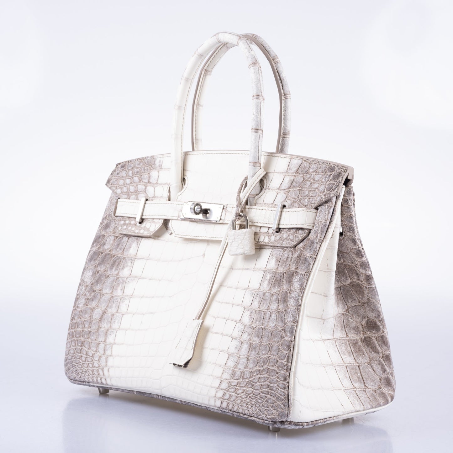 Hermès Birkin 30 Matte Himalayan Niloticus Crocodile Palladium Hardware
