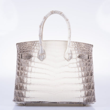 Hermès Birkin 30 Matte Himalayan Niloticus Crocodile Palladium Hardware