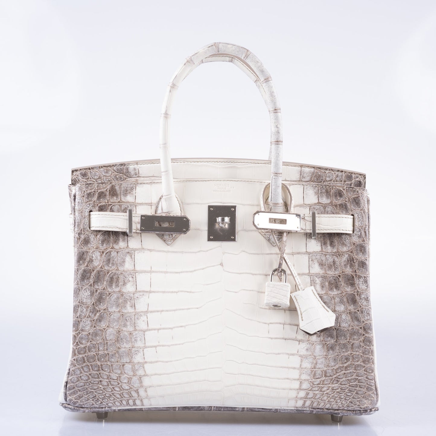 Hermès Birkin 30 Matte Himalayan Niloticus Crocodile Palladium Hardware