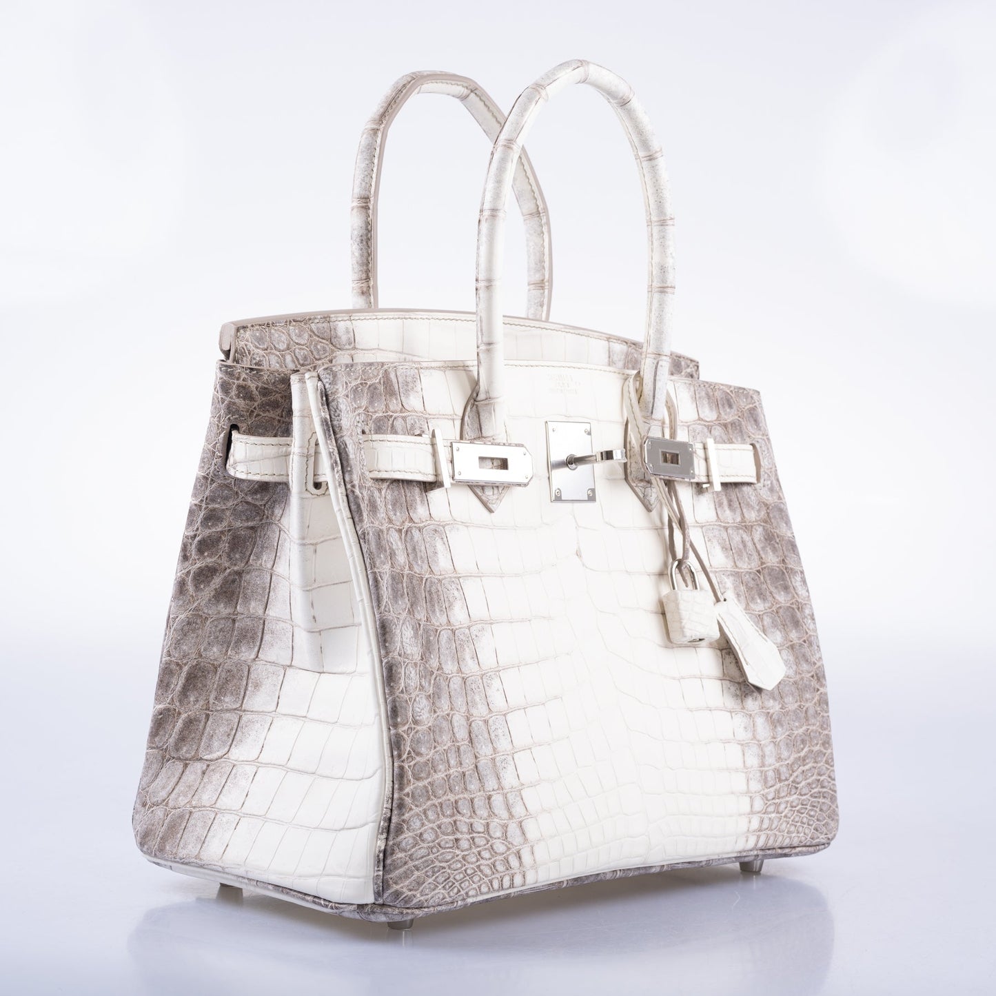Hermès Birkin 30 Matte Himalayan Niloticus Crocodile Palladium Hardware
