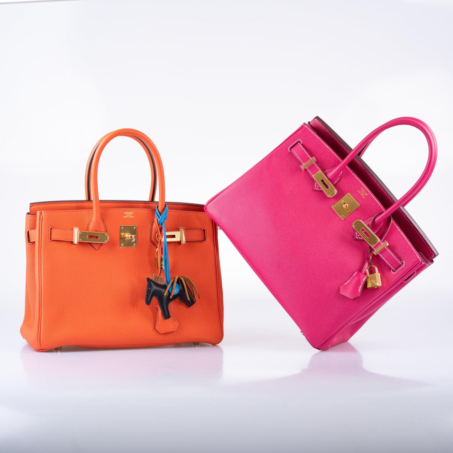 Hermès Birkin 30 Orange Poppy Togo Gold Hardware - 2017, A