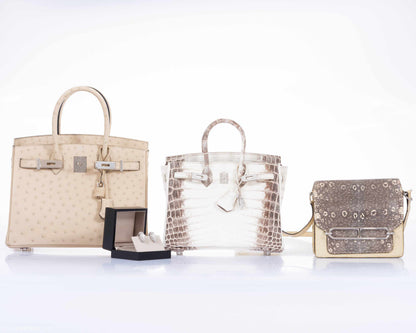 Hermès Birkin 30 Parchemin Ostrich Palladium Hardware