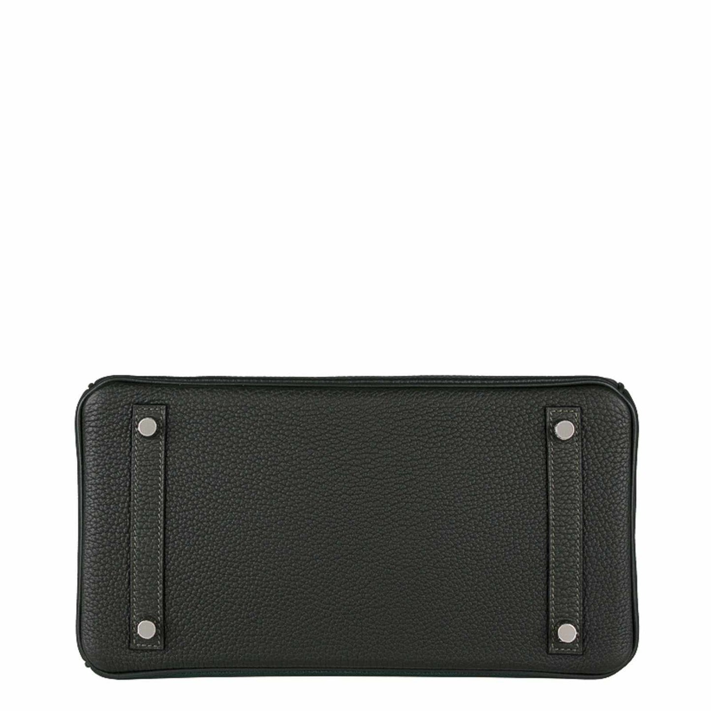 Hermès Birkin 30 "Patchwork" Vert Fonce Vert Titen Emerald Chevre Clemence Box Calf Porosus Crocodile Palladium Hardware