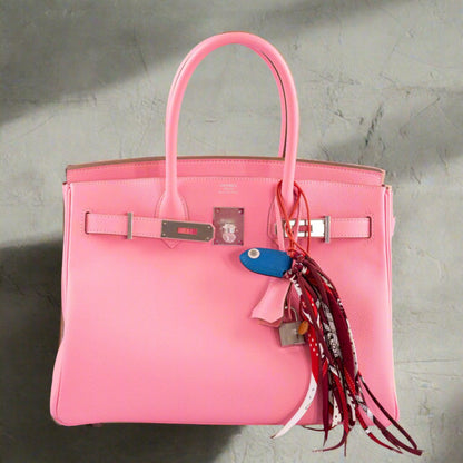 Hermès Birkin 30 Rose Confetti Epsom Palladium Hardware