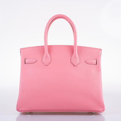 Hermès Birkin 30 Rose Confetti Epsom Palladium Hardware