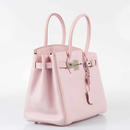 Hermès Birkin 30 Rose Dragee Swift Palladium Hardware