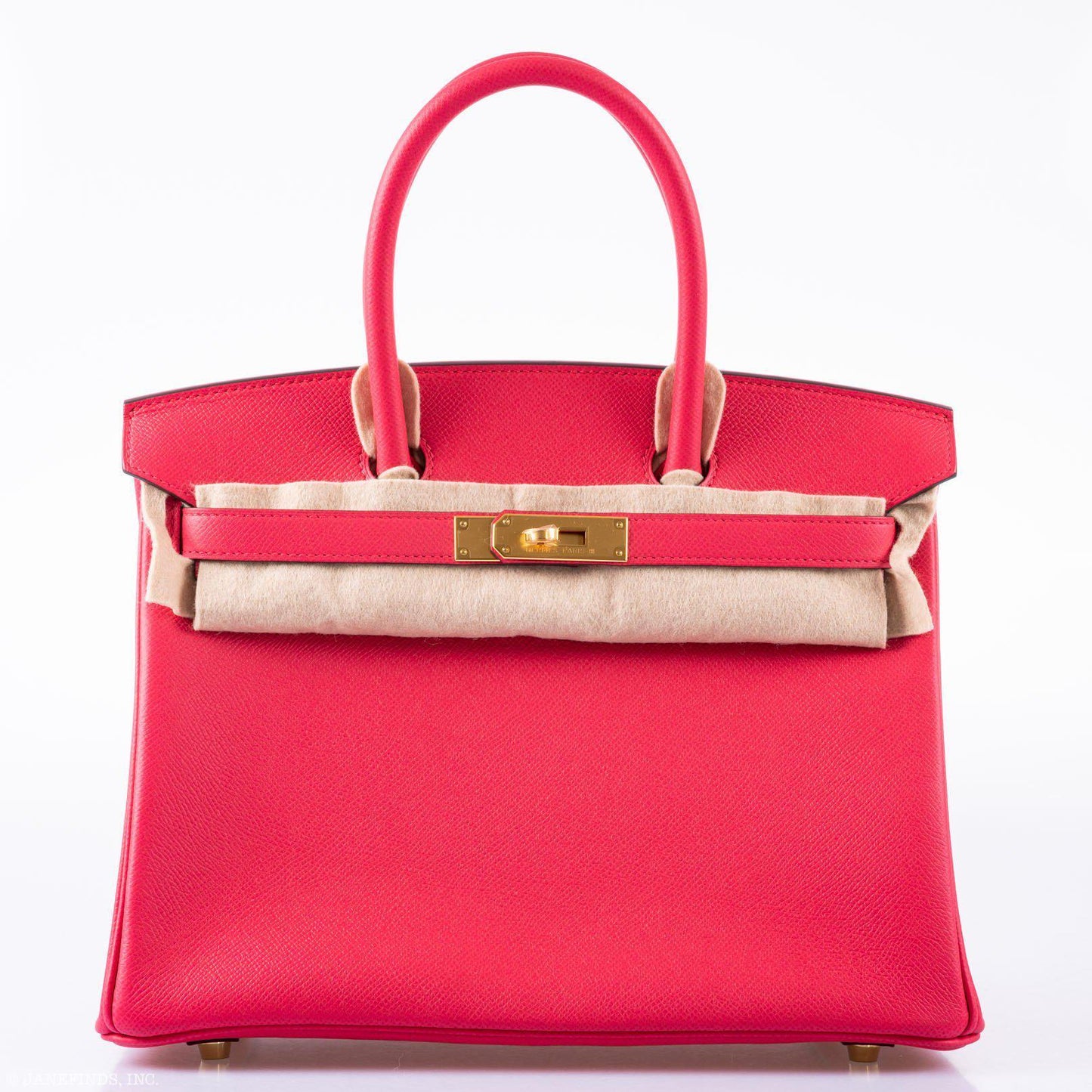 Hermès Birkin 30 Rose Extreme Epsom Gold Hardware - 2020, Y