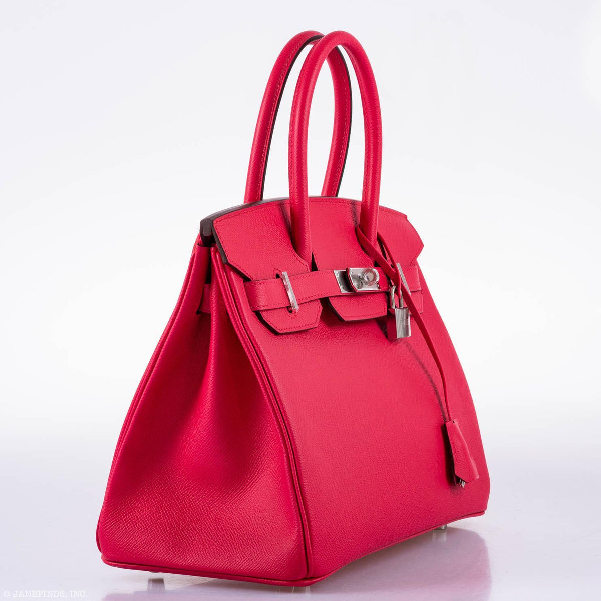 Hermès Birkin 30 Rose Extreme Epsom Palladium Hardware - 2020, Y