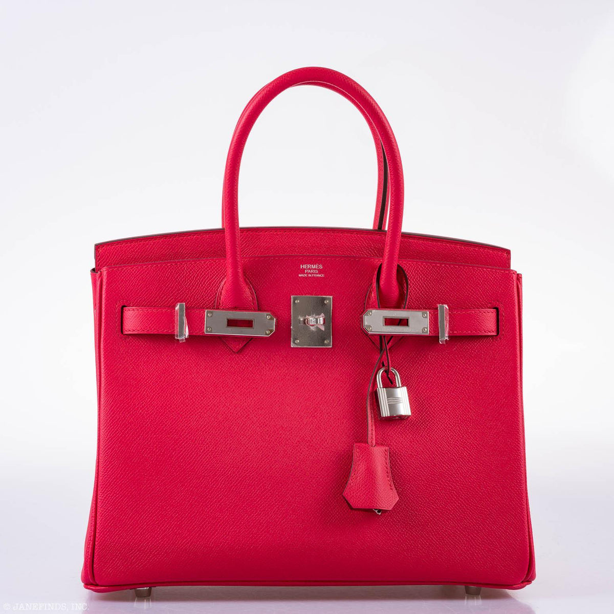 Hermès Birkin 30 Rose Extreme Epsom Palladium Hardware - 2020, Y