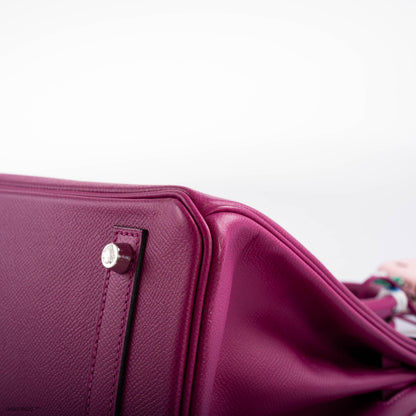 Hermès Birkin 30 Rose Pourpre Epsom with Palladium Hardware - 2018, C