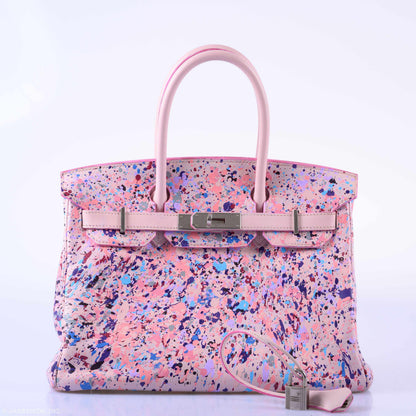 Hermès Birkin 30 "Rosé Spray" Rose Dragée Swift Palladium Hardware * JaneFinds Custom Shop