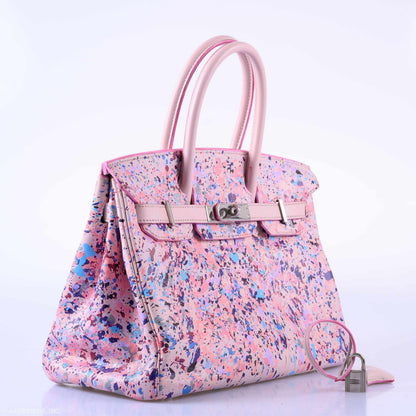 Hermès Birkin 30 "Rosé Spray" Rose Dragée Swift Palladium Hardware * JaneFinds Custom Shop