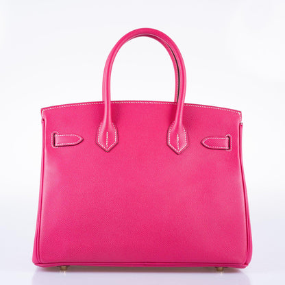 Hermès Birkin 30 Rose Tyrien Epsom Gold Hardware