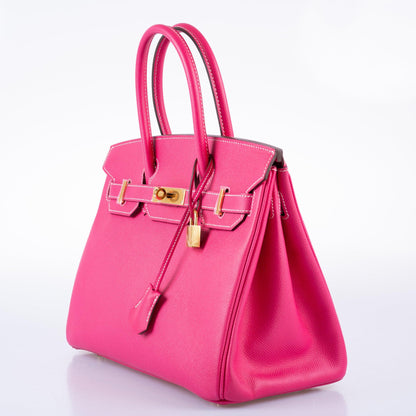 Hermès Birkin 30 Rose Tyrien Epsom Gold Hardware